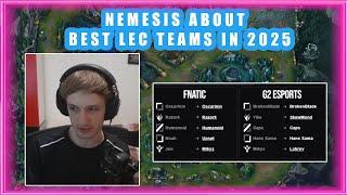 Nemesis About BEST LEC Teams in 2025 