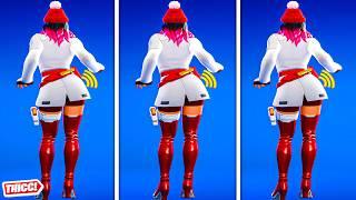 Fortnite Yulejacket Skin Party Hips 1 Hour Version! Thicc  New Gyat Winterfest Girl  Zoomed In 