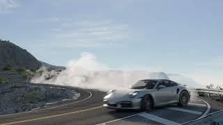 Porsche drift 3d animation - 3ds max | Fstorm | Phoenix FD | Drivemaster | Davici resolve