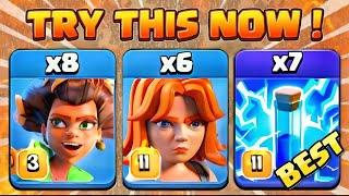 ROOT RIDER + VALKYRIE + LIGHTNING SPELL = EASY AND POWERFUL ATTACK AT TH 16 IN CLASH OF CLANS 