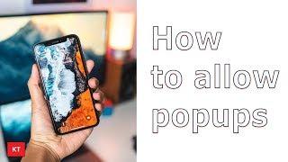 How to allow pop ups in iPhone | How to disable pop up blocker in iPhone | Chrome & Safari |