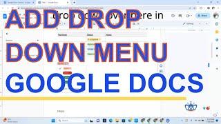 Master Google Docs: How to Add a Drop-Down Menu | #GoogleDocs #Tutorial