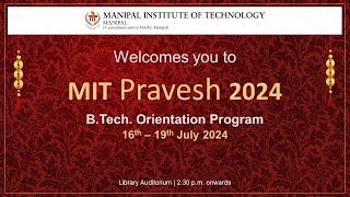 MIT Manipal BTech Orientation Program 2024, Day 3