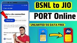 BSNL to Jio Port Kaise Kare | How to Port BSNL to Jio | Online Port Offer