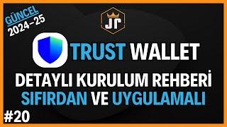 Trust Wallet Nasıl Kullanılır? Cüzdan Kurulum, Token Çekme-Yatırma, Coin Ekleme Sıfırdan Eğitim #20