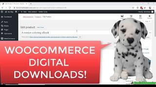 How to Setup WOOCOMMERCE Digital Downloads Products Tutorial