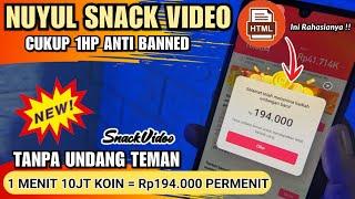 PALING JITU CARA NUYUL KOIN SNACK VIDEO TANPA UNDANG TEMAN | TRIK NUYUL SNACK VIDEO TERBARU 2023