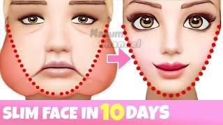 SLIM FACE EXERCISE | Reduce Chubby Cheeks, Double Chin, Get Sharp Jawline, Lift Up Your Face