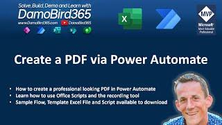 Create professional PDF in Power Automate using Office Scripts (Non Premium)