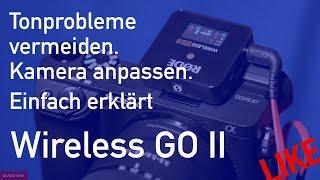 Rode Wireless GO II optimal auf deine Kamera einstellen. Tonprobleme adé. Am Beispiel Alpha 6400