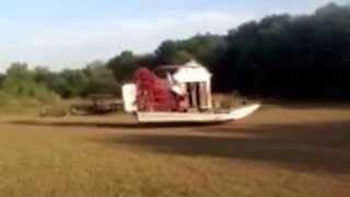 Redneck airboat fun front yard