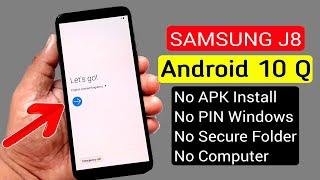 Samsung J8 ANDROID 10 Bypass Google Account/FRP Reset |Without PC