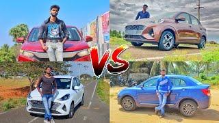 Honda Amaze VS Maruti Suzuki Swift Dzire VS Hyundai Aura | Comparison | Js Auto Reviews