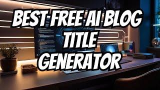 Best Free AI Blog Title Generator for Catchy Headlines