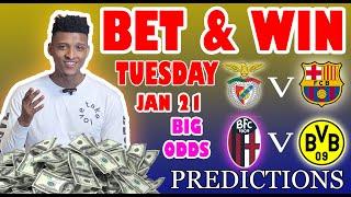 Football Prediction Today 21-01-2025 |  Betting tips Today | Mig predictions | Safe Investments