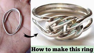 Making a ring from silver wire/How it's made/jewelry making/silver ring/