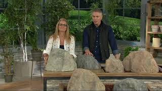 Outdoor Essentials Small or Medium Faux Rock on QVC