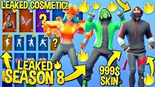 *NEW* SEASON 8 Leaked Skins & Emotes...!! (Ikonik, Bandolette, Sunbird, Scenario)