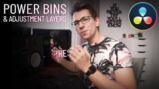 Create TEMPLATES / PRESETS in DaVinci Resolve & REUSE Common Media - Power Bins & Adjustment Clips