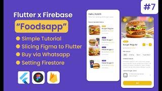 Flutter Firebase - Foodsapp | 7. Detail Screen Part 2
