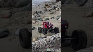 Axial Capra 1.9 4WS ROCKY BEACH RC Crawling Unlimited Trail Buggy | RED Currie Edition #shorts