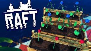 THE FLOWER FARM! Raft Survival Episode 15