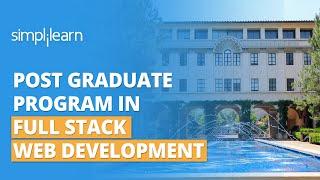 Post Graduate Program In Full Stack Web Development | Caltech CTME | #Shorts | Simplilearn