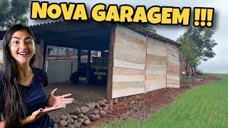 CONSTRUINDO UMA NOVA GARAGEM NO SÍTIO!!! *Olha como Ficou*