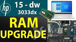 How to Upgrade RAM on an HP 15-dw3033dx Laptop | Step by Step