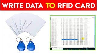 How to Write Data to RFID Card using RC522 RFID Module || Change RFID Tag Id ||  Card Data Change