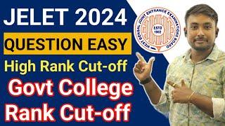 JELET 2024 Easy Question High Rank Cut off for Govt College Full Information