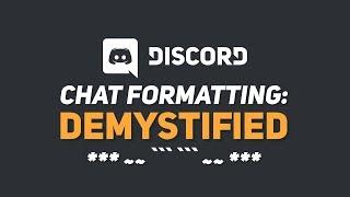 Text Formatting EXPLAINED! (Discord \\ 2024)