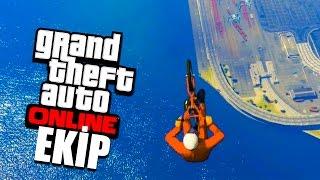 DENİZİN KARŞISINA BMX BİSİKLET İLE UÇMAK ! - GTA 5 Online (FurkanYamanHD,Sesegel,Umidi)