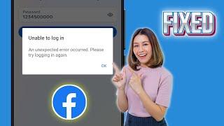 Facebook Unable To Login Problem | An Unexpected Error Occurred Please Try Logging In Again (2024)