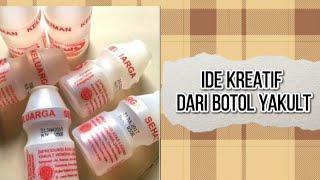 Ide kreatif dari botol yakult bekas yang tak terduga #shorts #craft #tutorial  #botolplastik