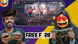 How To Play Free Fire Pro Gameplay | Playing Free Fire with Girlfriend ? **Full Comedy**