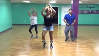 Diana Walton feat, Monica and Javier dancing to La Peinadita (Quebradita)