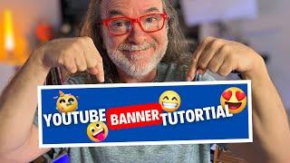 How to make a YouTube Banner - Easy Step-by-Step Tutorial + Free Template