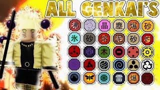 EVERY Kekkei Genkai Showcase! Shinobi Life 2