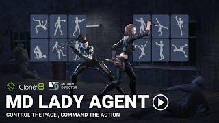 MD Lady Agent | Interactive Stunts For Heroines & Villainess | iClone 8