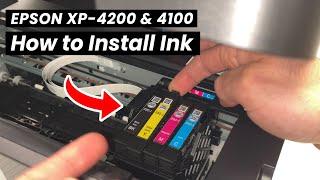Epson XP-4200 & 4100 Printer : How to Install Ink Cartridge