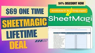 SheetMagic Lifetime Deal | Save Hours Every Day | $69 Lifetime Deal | 94% Now