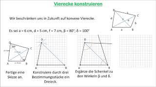 Vierecke konstruieren