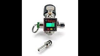 Kegland Mini Core 360 Regulator and Digital Illuminated Pressure Gauge