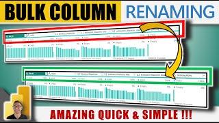Power BI Magic: Bulk Rename Columns in Seconds!