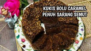 BOLU CARAMEL SARANG SEMUT LEMBUT PENUH SARANG |2 TELUR CUKUP ALA DAPUR AB