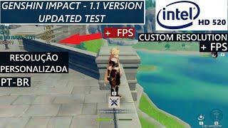 Genshin Impact Intel HD 520 + Custom Resolution | Updated Performance Test