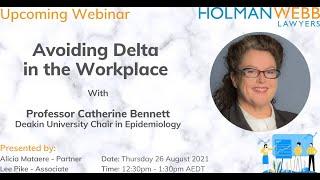 Webinar: Avoiding Delta in the Workplace with Professor Catherine Bennett