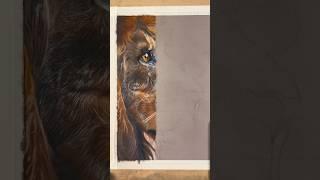 Work in progress on a color pastel drawing of a lion #colorpastel #lionart #clarity