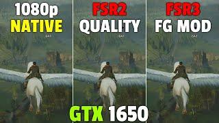 Hogwarts Legacy - GTX 1650 - AMD FSR 3 Frame Generation Mod - 1080p